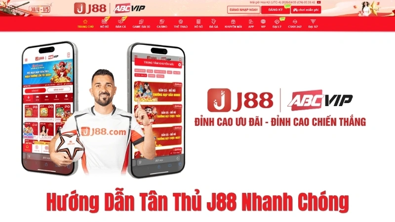hướng dẫn J88 đăng ký nạp tiền rút tiền cho người mới